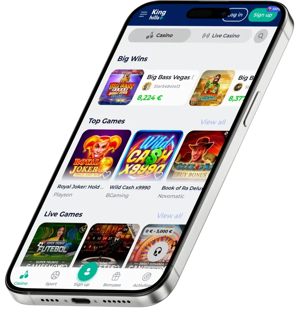 Mobile Gaming at Kinghills Casino